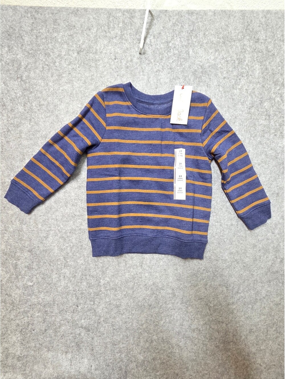 Cat & Jack toddler striped sweater 3T blue and brown nwt